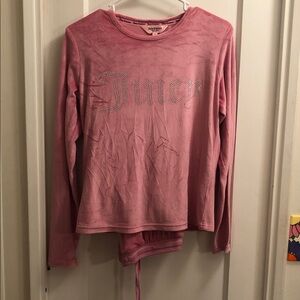 Juicy Couture Sparkling Juicy Pink Velour pajama set